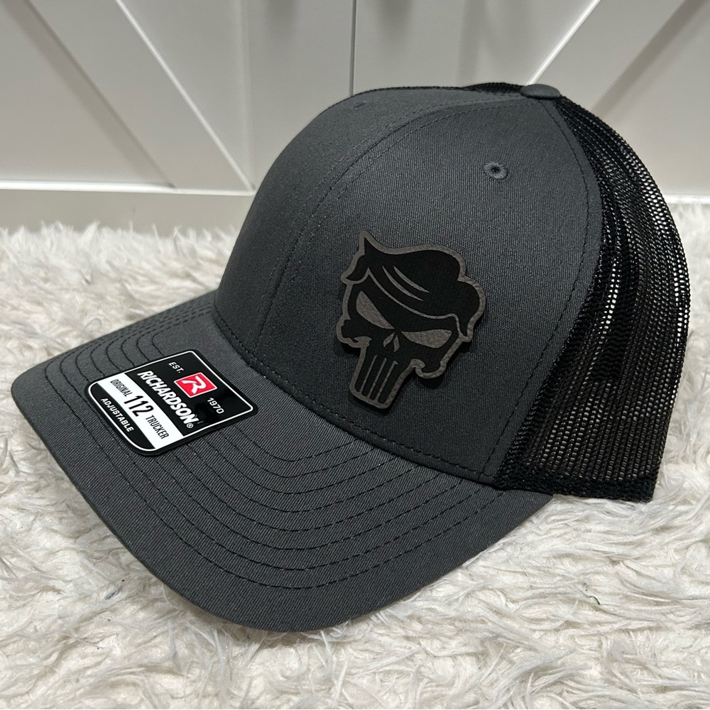 Trump Laser engraved Richardson 112 trucker hat.